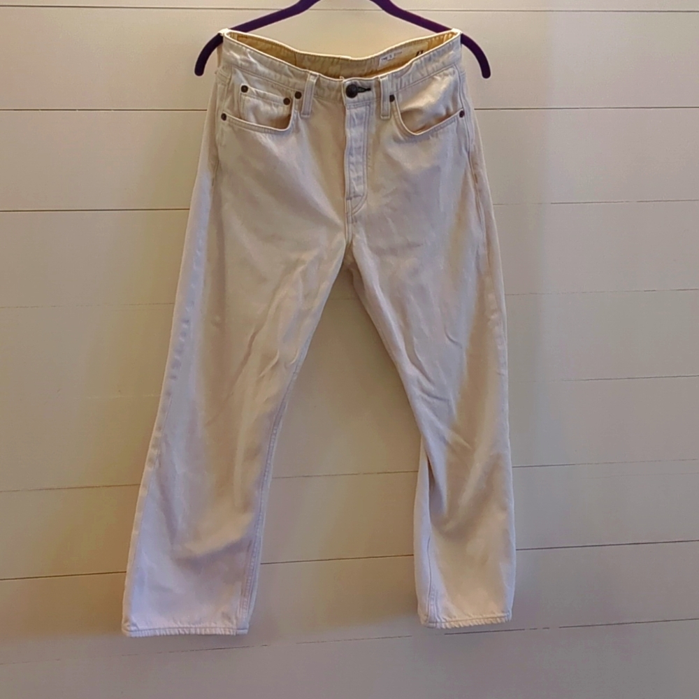 rag & bone Women's Straight Leg Jeans - Cream